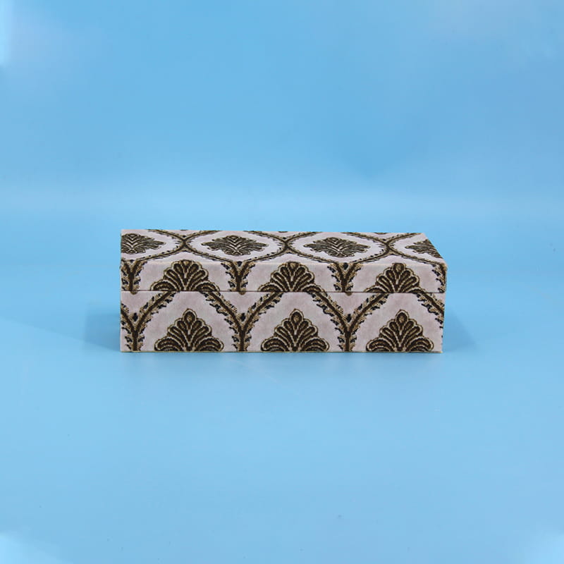 wholesale 직사각형 최고 품질의 장식용 수지 상감 보석함