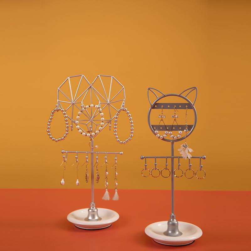 사용자 정의 금속 사랑 심장 모양의 고양이 목걸이 팔찌 보석 홀더